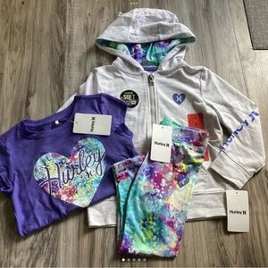 Hurley girls 3 piece set size 6(NWT ~PRICE FIRM, NO OFFERS~